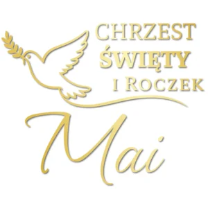 Naklejka Pierwsza komunia święta z imieniem personalizowana różne wzory