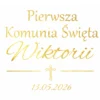 pierwsza komunia święta z imieniem i datą