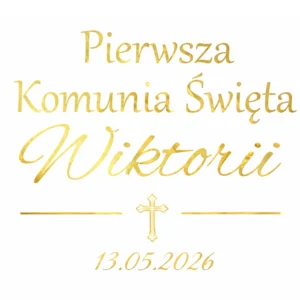 pierwsza komunia święta z imieniem i datą