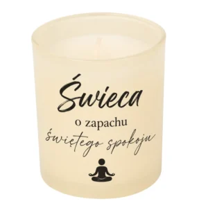 Świeca o zapachu świętego spokoju - prezent | AYORN