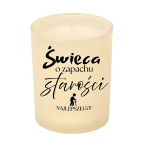 Świeca o zapachu starości - świeca na prezent na urodziny