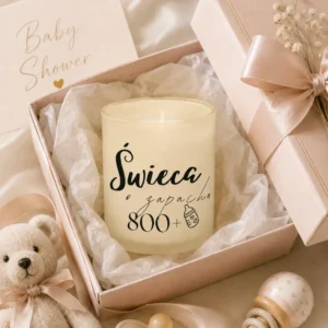 Świeca o zapachu 800+ prezent na Baby Shower | AYORN - obrazek 4